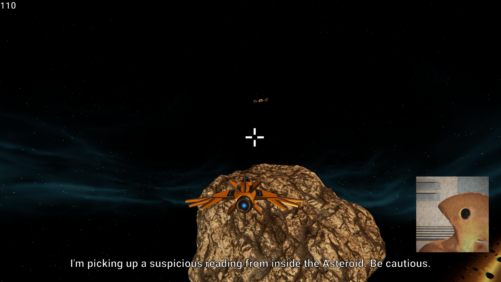 Screenshot from Asteroid Assault