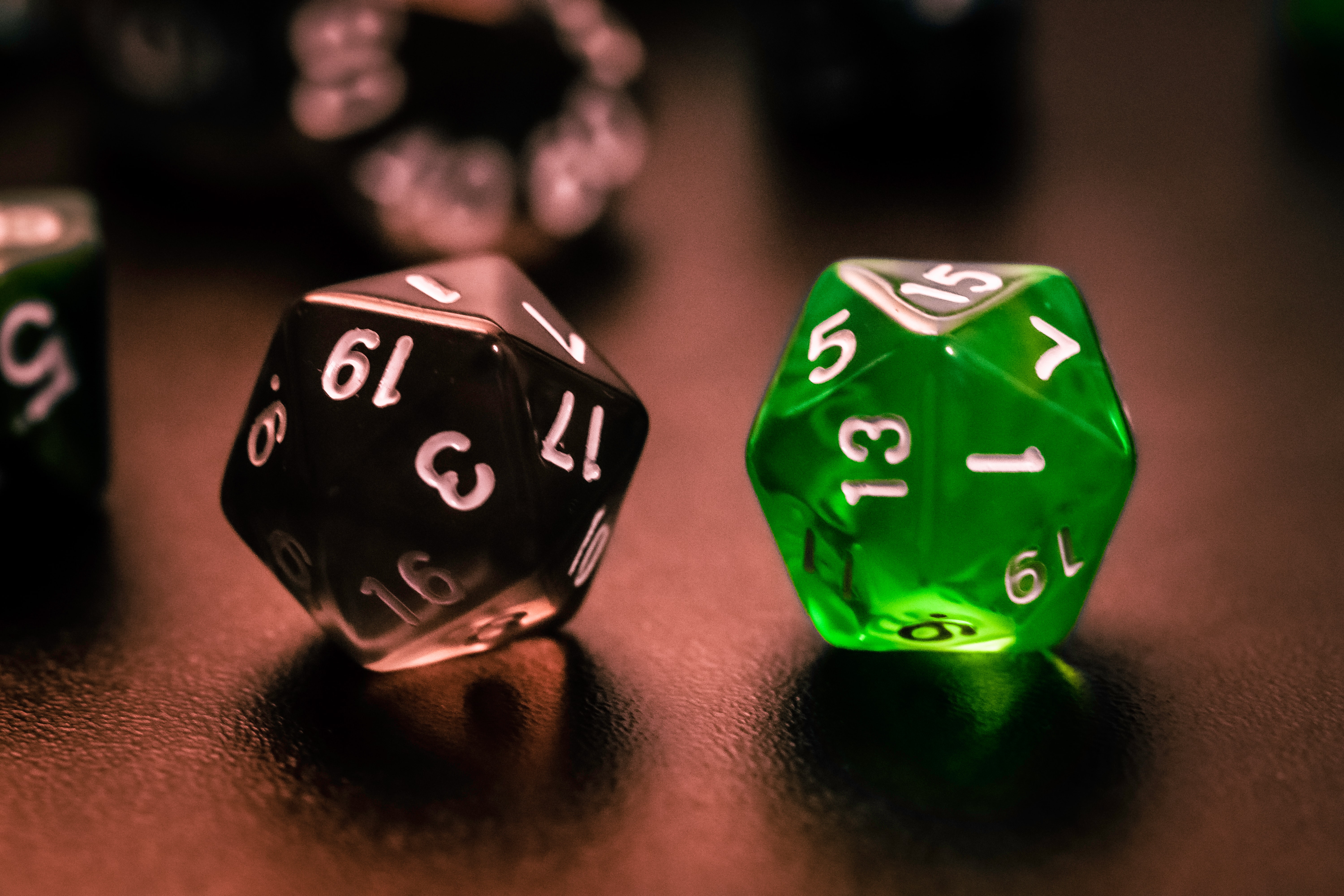 An image of some 20 roll dice.