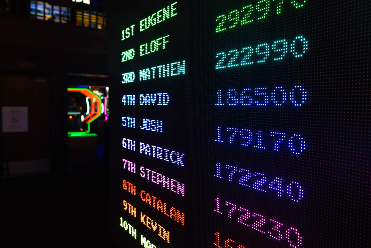 Image of an Arcade Leaderboard